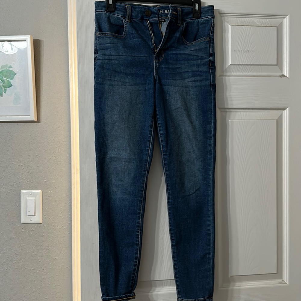 American Eagle 360 Next Level Stretch Super Hi-Rise Jegging Skinny Jeans Size 6